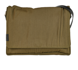 Flap Shoulder Bag, Fabric, Khaki, MII, 2*